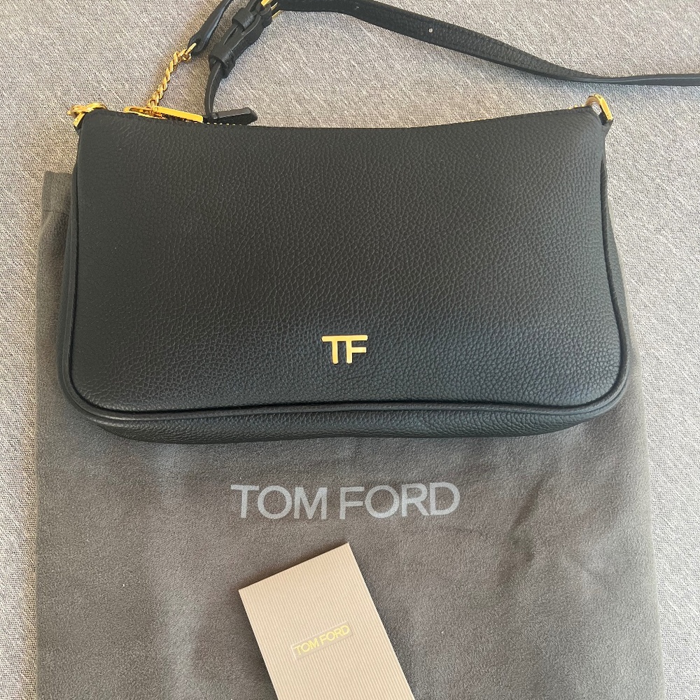 TOM FORD Classic Crossbody Gold Chain Bag